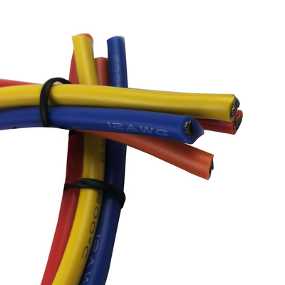 600V 200 Degree 12awg Flexible Silicone Cable 680/0.08 Diameter 4.5MM