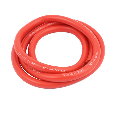 Moistureproof 600V Silicone Flex Cable , 3200/0.08 Durable 6 AWG Tinned Copper Wire