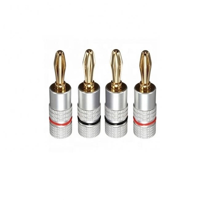 24K Gold Plated Nakamichi Speaker Connectors , Practical Nakamichi BFA Banana Plugs