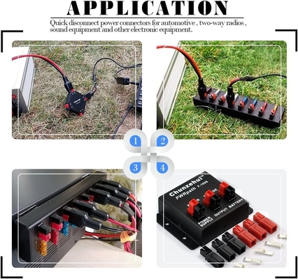 Durable 30 Amp Anderson Powerpole Connectors Stainless Steel Plastic Material
