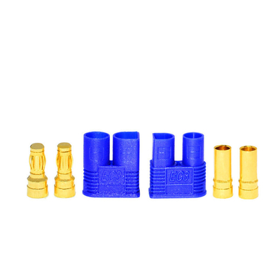 2 Pin Brass EC3 Battery Connector , 3mm Male Female EC3 Banana Plug