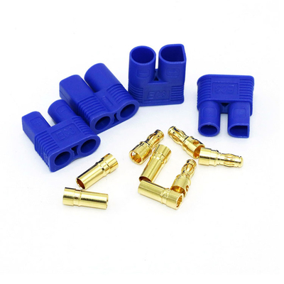 2 Pin Brass EC3 Battery Connector , 3mm Male Female EC3 Banana Plug