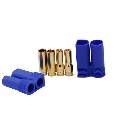 5mm EC5 RC Battery Connectors Gold Plated With Blue Plastic Housing