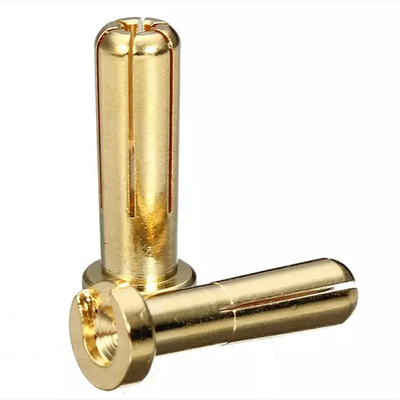 Practical Male Bullet Banana Plug Connectors Gold Plated For RC Battery
