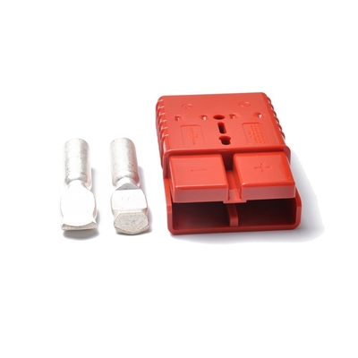 350A 600V Forklift Battery Plug , Winch Trailer Forklift Battery Cable Connectors