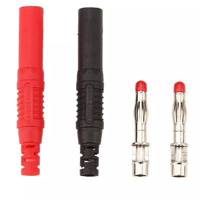 Stackable Shrouded Banana Plug Connectors 4mm Soldering Type