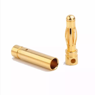 Brass Motor Battery 4mm Banana Plug Multipurpose Gold Plated