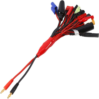 Silicone RC Battery Charger Leads , 19 In 1 Multifunctional Lipo Charging Leads