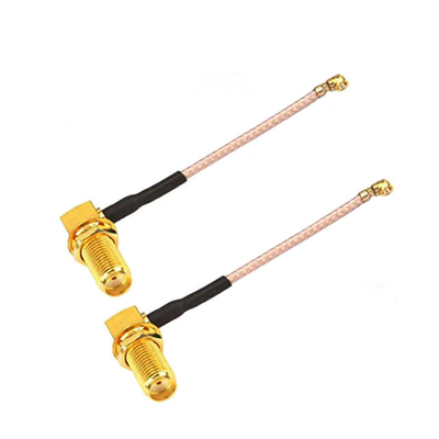 Hexie RG178 RG316 Radio Frequency Antennas Assembly Female SMA Right Angle