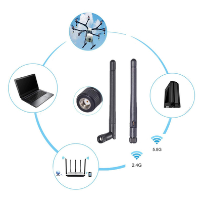 Length 108mm WiFi Router External Antenna 2.4GHz With SMA Connector