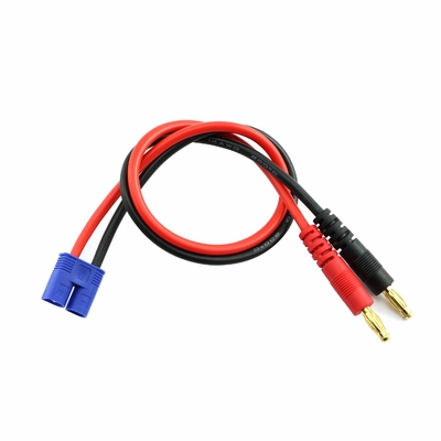 14AWG Silicone EC3 RC Charger Cable Multipurpose Red Black Color