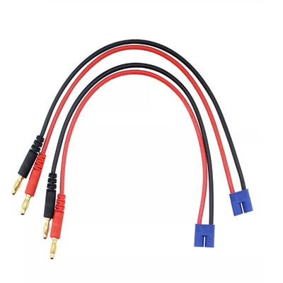 14AWG Silicone EC3 RC Charger Cable Multipurpose Red Black Color