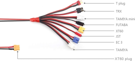 Durable Silicone Lipo Charging Cable , Multipurpose RC Charger Leads