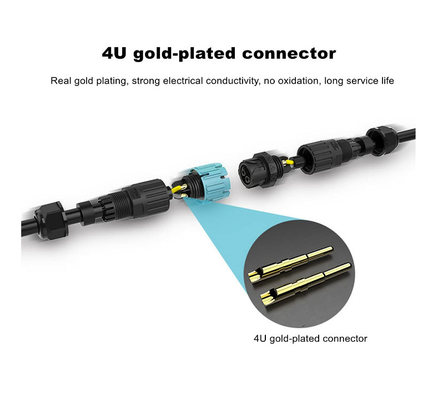 3Pin Waterproof Electrical Connectors Electrical Junction Box Connectors M19 Self Locking