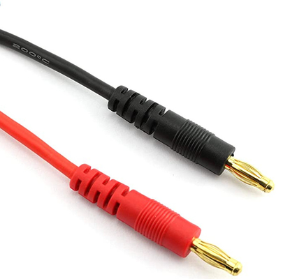 14awg 30cm RC Charger Leads 4mm Banana Male Plugs To EC3 Male Connector Adapter