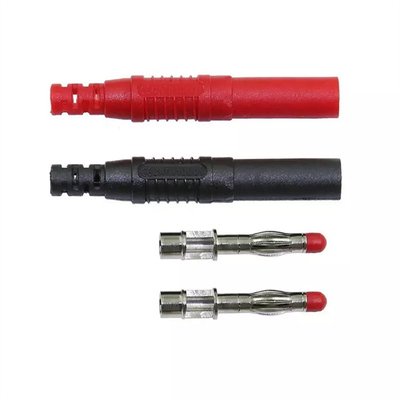Stackable Shrouded Banana Plug Connectors 4mm Soldering Type