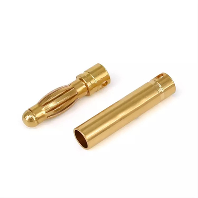 Brass Motor Battery 4mm Banana Plug Multipurpose Gold Plated