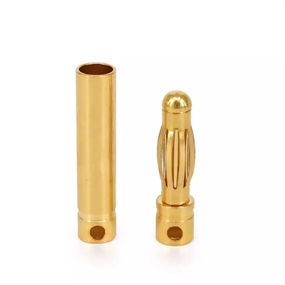 Brass Motor Battery 4mm Banana Plug Multipurpose Gold Plated